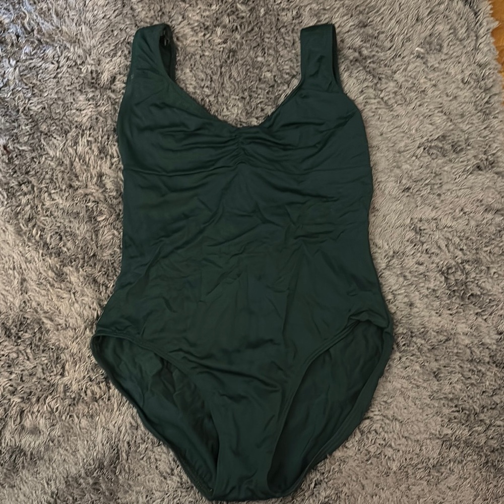 Elegant Green Motion Wear Ballet Leotard